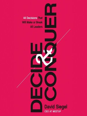 cover image of Decide and Conquer